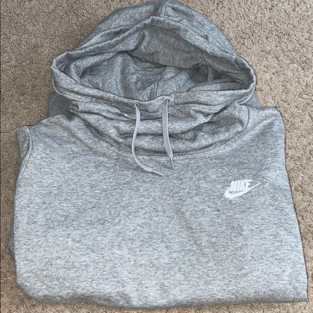 nike grey cowelneck size medium women’s grey